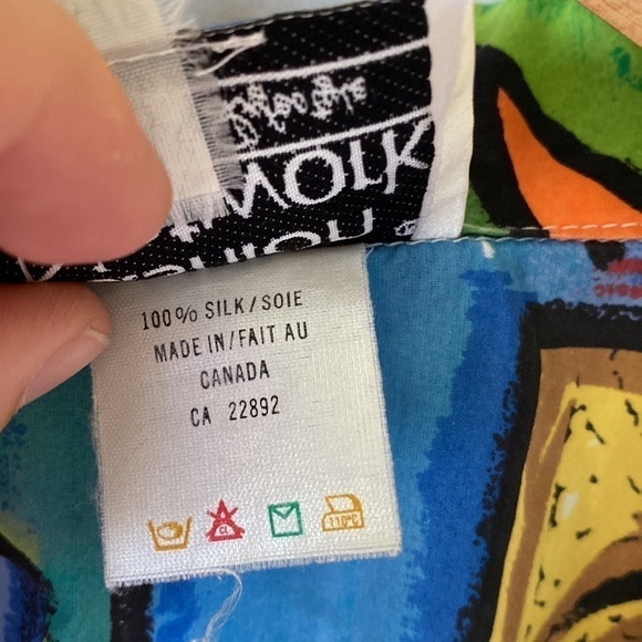 VINTAGE Fashion Network 100% silk blouse - Picture 3 of 11